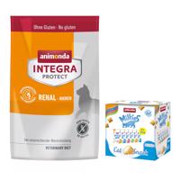 1,2kg animonda Integra Protect Adult Renal száraz macskatáp+6x30g Milkies snack ingyen