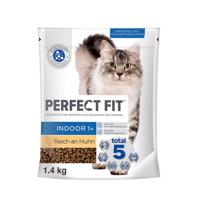 1,4kg Perfect Fit Indoor 1+ csirke száraz macskatáp 15% árengedménnyel