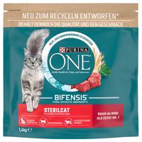 1,4kg PURINA ONE Sterilcat marha száraz macskatáp 15% kedvezménnyel