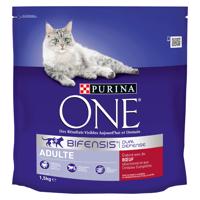 1,5kg PURINA ONE Adult marha & teljes kiőrlésű gabona száraz macskatáp