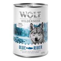 10 + 2 ingyen!  12 x 400 g Wolf of Wilderness - Blue River hal