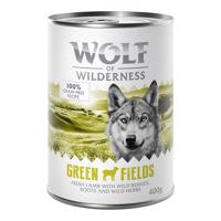 10 + 2 ingyen!  12 x 400 g Wolf of Wilderness - Green Fields bárány