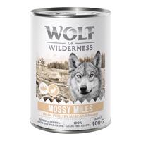 10 + 2 ingyen!  12 x 400 g Wolf of Wilderness - Mossy Miles - Szárnyas nyúllal