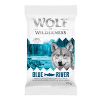 100g Próbacsoma gabonamentes Wolf of Wilderness száraz kuytatáp - Blue River - lazac