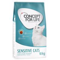 10kg Concept for Life Sensitive Cats száraz macskatáp 20% kedvezménnyel