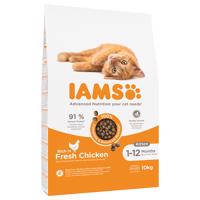 10kg IAMS Advanced Nutrition Kitten csirke száraz macskatáp 10% árengedménnyel