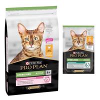 10kg PURINA PRO PLAN Adult Delicate Digestion száraz macskatáp+6x85g nedvestáp ingyen