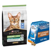 10kg PURINA PRO PLAN Adult Renal Plus nyúl száraz macskatáp+8x40g Dentalife snack ingyen