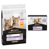 10kg PURINA PRO PLAN Kitten Healthy Start csirke száraz macskatáp+10x75g nedvestáp ingyen