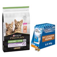 10kg PURINA PRO PLAN Kitten Healthy Start lazac száraz macskatáp+8x40g Dentalife snack ingyen