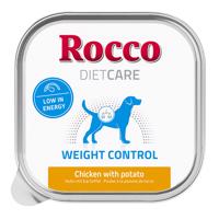 10x150g Rocco Diet Care Weight Control csirke & burgonya tálcás nedves kutyatáp