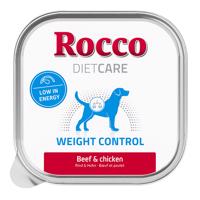 10x150g Rocco Diet Care Weight Control marha & csirke tálcás nedves kutyatáp