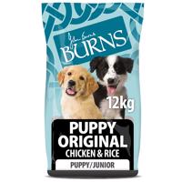 12kg Burns Puppy Original csirke & rizs száraz kutyatáp