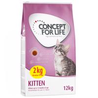 12kg Concept for Life Kitten száraz macskatáp  10+2 kg ingyen