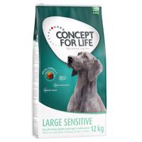 12kg Concept for Life Large Sensitive száraz kutyatáp 10+2 ingyen