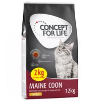 12kg Concept for Life Maine Coon száraz macskatáp 10+2 kg ingyen