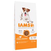 12kg IAMS fAdvaced NutritionAdult Small & Medium csirke száraz kutyatáp 10+2 ingyen