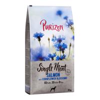 12kg Purizon Single Meat Adult lazac, spenót & búzavirág - gabonamentes száraz kutyatáp