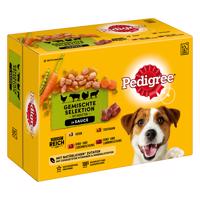 12x100g Pedigree Adult szószban nedves kutyatáp 10+2 ingyen