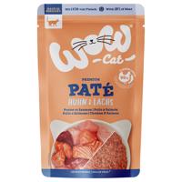 12x125g WOW Cat Adult csirke és lazac nedves macska eledel