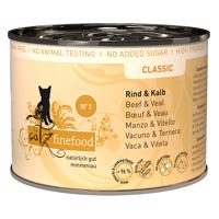 12x200g catz finefood konzerv nedves macskatáp-Marha & borjú