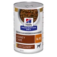 12x354g Hill's Prescription Diet k/d Kidney Care Ragu csirke nedves kutyatáp