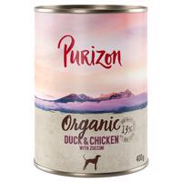 12x400g Purizon Organic Kacsa, csirke & cukkini nedves kutyatáp