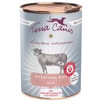 12x400g Terra Canis Alimentum Veterinarium Intestinal borjú nedves kutyaeledel