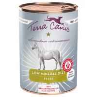 12x400g Terra Canis Alimentum Veterinarium Low Mineral Diet ló nedves kutyatáp