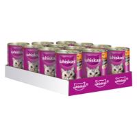 12x400g Whiskas 1+ nedves macskatáp konzerv- 1+ szárnyas szószban