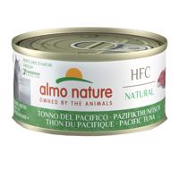 12x70g Almo Nature HFC Natural csendes-óceáni tonhal nedves macskatáp