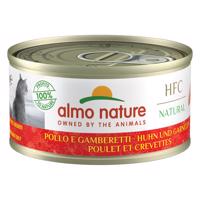 12x70g Almo Nature HFC Natural csirke & garnéla nedves macskatáp