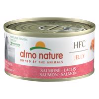 12x70g Almo Nature HFC Natural lazac aszpikban nedves macskatáp