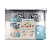 12x70g Almo Nature Holistic Urinary Help nedves macskatáp- Mix: 6 x hal + 6 x csirke