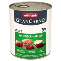 12x800g animonda GranCarno Original Adult szarvas & alma nedves kutyatáp