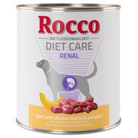 12x800g Rocco Diet Care Renal marha, csirkeszív & tök nedves kutyatáp