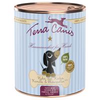 12x800g Terra Canis Puppy Menue Csirke, tök & virágpor nedves kutyatáp