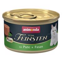 12x85g Animonda Vom Feinsten Adult Pulyka & fácán nedves macskatáp