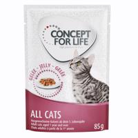 12x85g Concept for Life All Cats aszpikban-  száraztáphoz kiegészítés