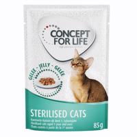 12x85g Concept for Life Sterilised Cats nedvestáp aszpikban ivartalanított macskáknak