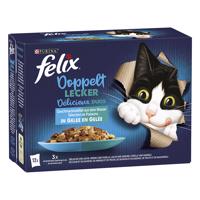 12x85g  Felix Fantastic duplán finom halválogatás nedves macskatáp