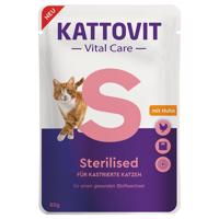 12x85g Kattovit Vital Care Sterilised csirke tasakos nedves macskatáp