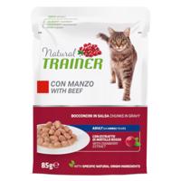 12x85g Natural Trainer Adult marha nedves macskatáp