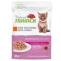 12x85g Natural Trainer Kitten & Young pulyka nedves macskatáp