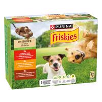 12x85g PURINA Friskies Adult szószban nedves kutyaeledel vegyes csomagban