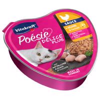 12x85g Vitakraft Poésie Délice Plus Csirke nedves macskaeledel