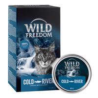 12x85g Wild Freedom Adult Cold River - tőkehal & csirke tálcás nedves macskatáp 15% árengedménnyel