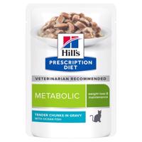 12x85Hill's Prescription Diet Metabolic tengeri hal nedves macskatáp