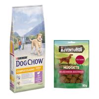 14kg PURINA Dog Chow Complet/Classic bárány  száraz kutyatáp+90g Adventuros vaddisznó kutyasnack ingyen