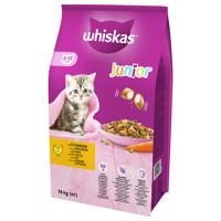 14kg Whiskas Junior csirke száraz macskatáp 15% árengedménnyel